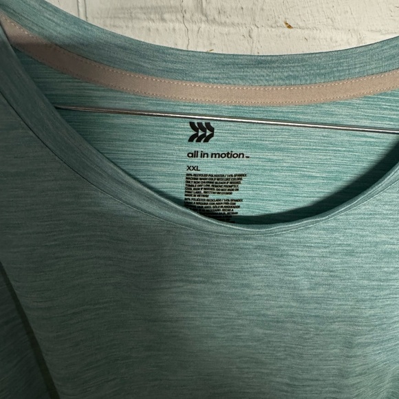 All in Motion Blue-Green dry-fit type dress T-shirt. size XXL - Picture 3 of 3